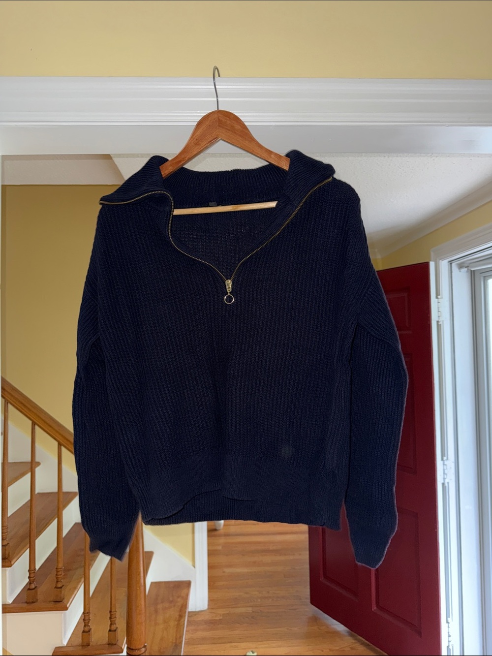 Talbots Navy Women's Half-Zip Sweater